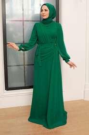  Plus Size Green Modest Wedding Dress 5711Y - NEVA STYLE