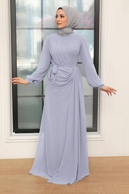 Plus Size Light Lila Modest Wedding Dress 5711ALILA - NEVA STYLE