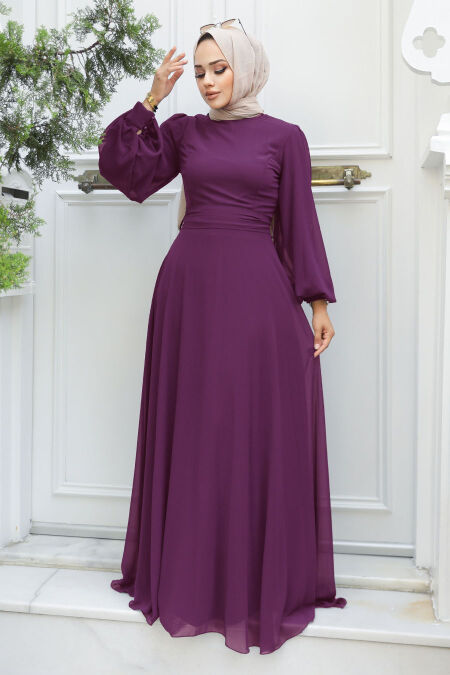 purple hijab outfit