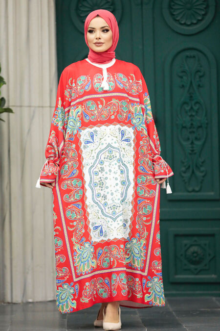  Pomegranate Flower Long Sleeve Tunic 20512NC - NEVA STYLE