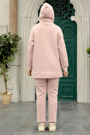  Powder Pink Hijab Dual Suit 22186PD - 2
