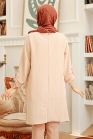  Powder Pink Hijab For Women Tunic 40502PD - 3