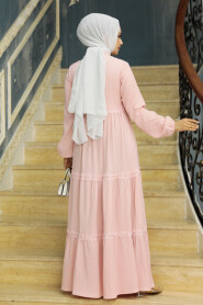  Powder Pink Modest Dress 5842PD - 5