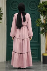  Powder Pink Muslim Dress 5194PD - 3