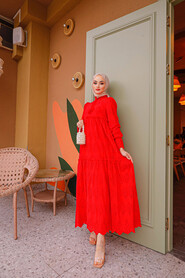  Red Long Dress 13440K 