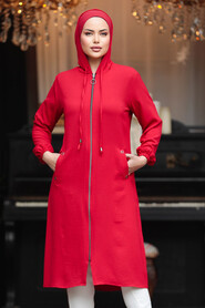  Red Women Coat 539K - 1