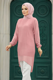  Salmon Pink Hijab For Women Tunic 91235SMN - 1