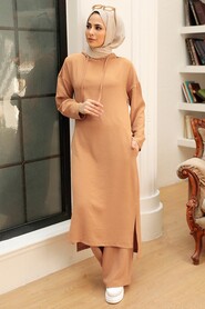  Salmon Pink Plus Size Dual Suit 5687SMN - NEVA STYLE
