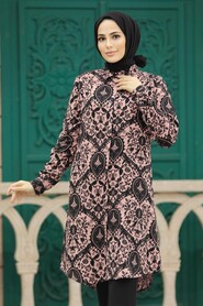  Salmon Pink Plus Size Tunic 11600SMN - 2