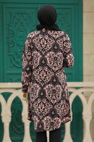  Salmon Pink Plus Size Tunic 11600SMN - 3
