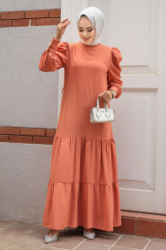  Salmon Pink Women Dress 5883SMN - 2