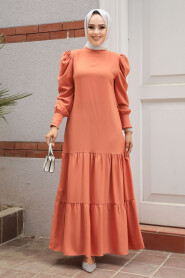  Salmon Pink Women Dress 5883SMN - 1