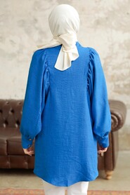 Sax Blue Hijab For Women Tunic 1136SX - 4