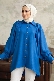  Sax Blue Hijab For Women Tunic 1136SX - 2
