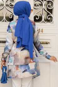 Neva Style - Sax Blue Modest Tops 21101SX - 3