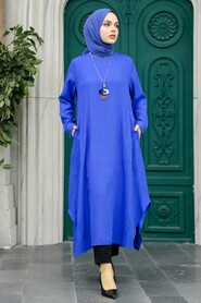  Sax Blue Muslim Tunic 2450SX - 2