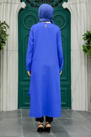  Sax Blue Muslim Tunic 2450SX - 3