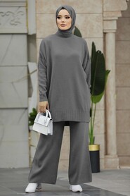  Smoke Color Women Knitwear Dual Suit 34341FU - NEVA STYLE