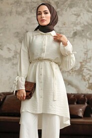  Stone Islamic Clothing Shirt 11261TAS - NEVA STYLE