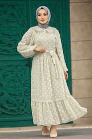  Stone Long Muslim Dress 13181TAS - 2