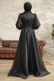  Stylish Black Modest Islamic Clothing Prom Dress 3753S - 3