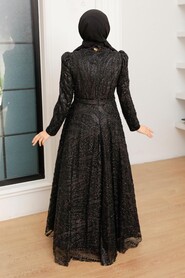  Stylish Black Muslim Evening Dress 22661S - 2