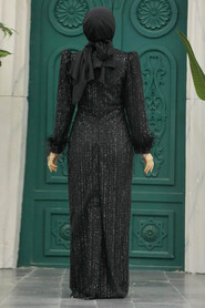  Stylish Black Muslim Evening Dress 23210S - 3