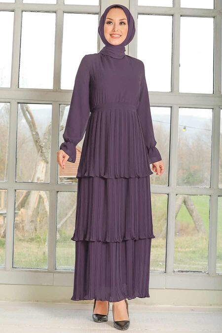 Stylish Dark Lila Muslim Prom Dress Klila Neva Style Com