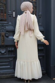  Stylish Ecru Islamic Clothing Engagement Dress 39651E - 3