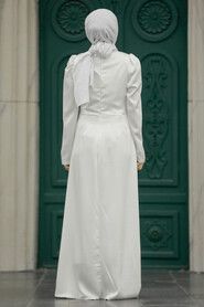  Stylish Ecru Muslim Bridesmaid Dress 40773E - Thumbnail