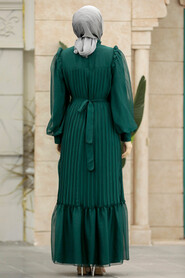 Stylish Emerald Green Islamic Clothing Engagement Dress 39651ZY - 3