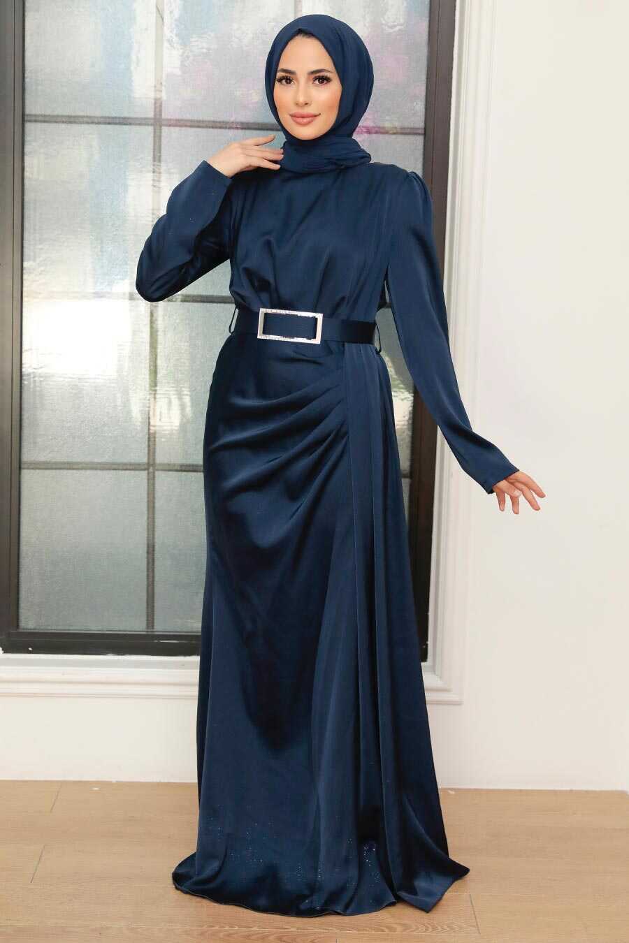 sachin and babi light blue dress Navy Blue Dress