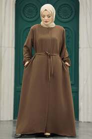  Sunuff Colored Hijab For Women Turkish Abaya 62534TB - 1