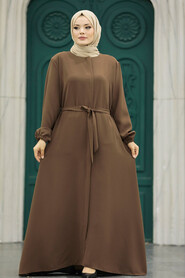  Sunuff Colored Hijab For Women Turkish Abaya 62534TB - 3