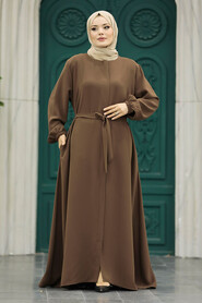  Sunuff Colored Hijab For Women Turkish Abaya 62534TB - 2
