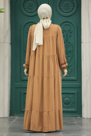  Sunuff Colored Long Muslim Dress 8966TB - 3