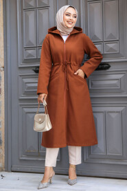  Sunuff Colored Long Sleeve Coat 5947TB - 2