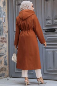  Sunuff Colored Long Sleeve Coat 5947TB - 4