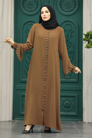  Sunuff Colored Modest Turkish Abaya 626TB - 2