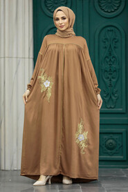  Sunuff Colored Muslim Dress 8999TB - 1