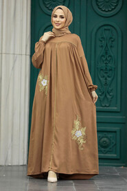  Sunuff Colored Muslim Dress 8999TB - 2