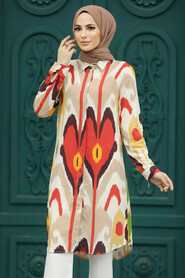  Terra Coıtta Hijab For Women Tunic 11635KRMT - 1