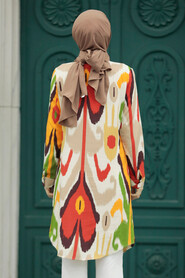  Terra Coıtta Hijab For Women Tunic 11635KRMT - 3