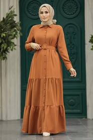  Terra Cotta Hijab For Women Dress 5849KRMT - 2