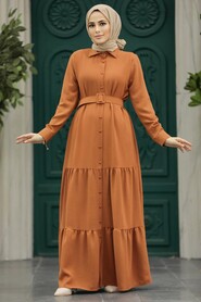  Terra Cotta Hijab For Women Dress 5849KRMT - 1
