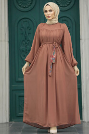  Terra Cotta Hijab For Women Dress 8889KRMT - 1