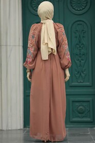  Terra Cotta Hijab For Women Dress 8889KRMT - 3