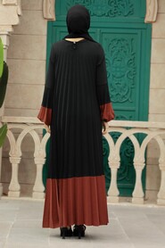  Terra Cotta Long Muslim Dress 76842KRMT - 2