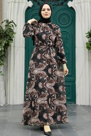  Terra Cotta Long Sleeve Dress 279081KRMT - 1