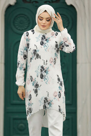  White Modest Tunic 91236B - 1